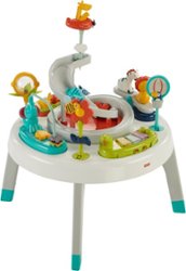 Fisher-Price - 2-in-1 Baby Activity Center and Toddler Activity - White/Blue/Green - Angle_Zoom