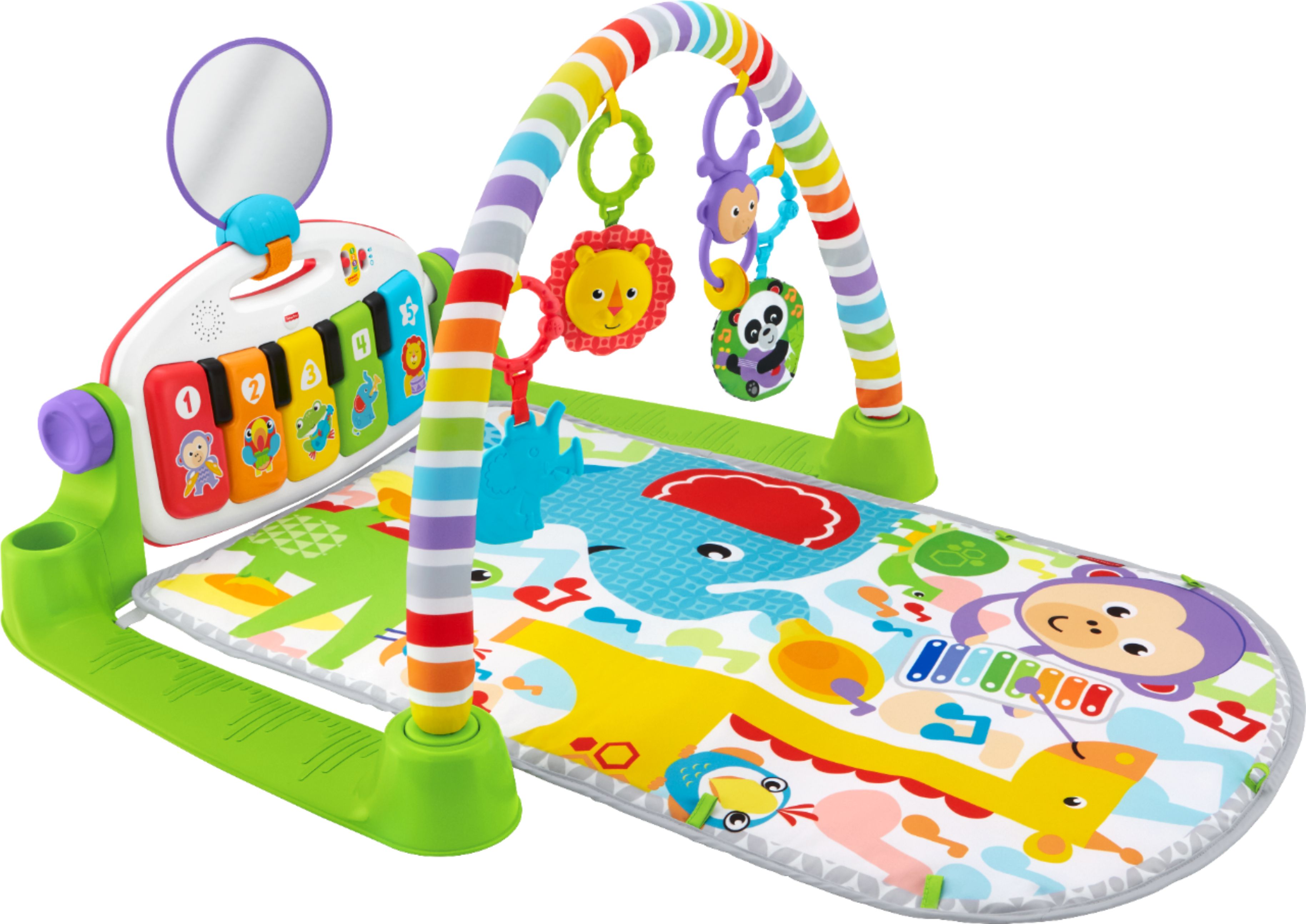 Angle View: Fisher-Price - Deluxe Kick & Play Piano Gym