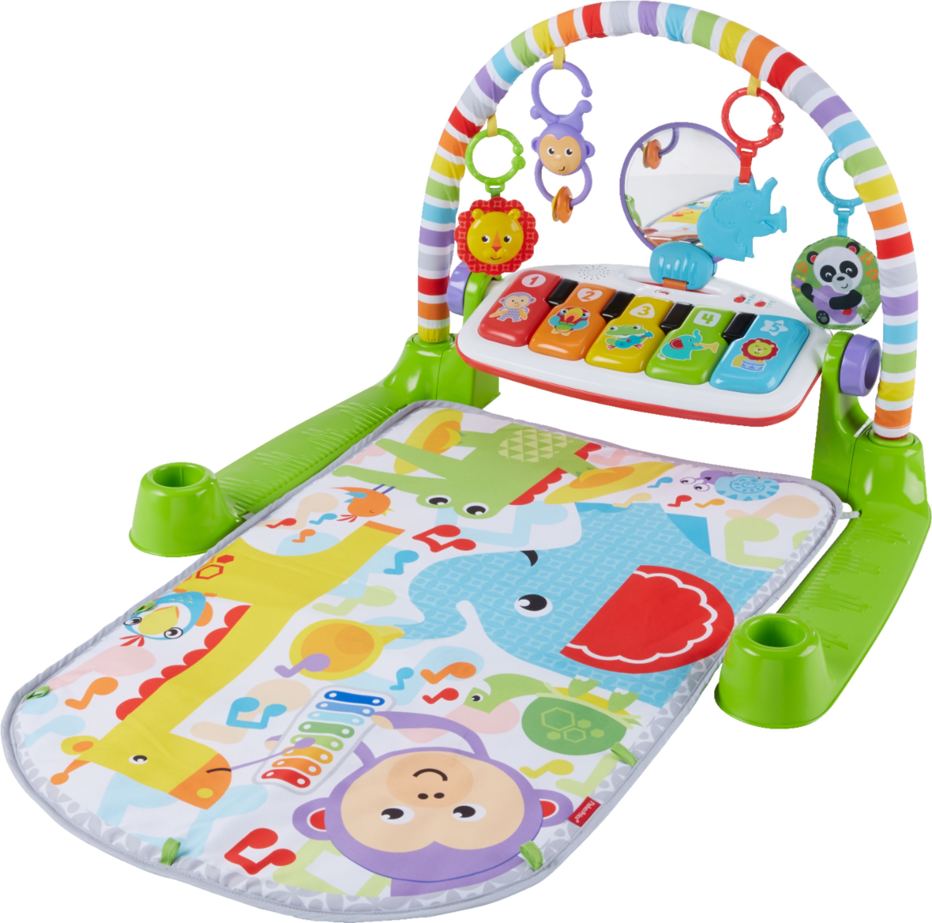 Left View: Fisher-Price - Deluxe Kick & Play Piano Gym
