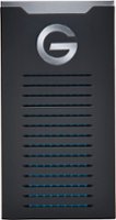 G-Technology - G-DRIVE Mobile SSD R-Series 500GB External USB 3.1 Gen 2 Portable Solid State Drive - Black/Silver - Front_Zoom