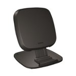 Front Zoom. ZENS - 15W Qi Certified Wireless Charging Pad for iPhone®/Android - Black.