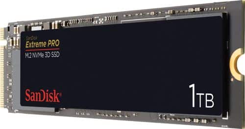 SanDisk - Extreme PRO 1TB Internal PCI Express 3.0 x4 (NVMe) Solid State Drive with 3D NAND Technology