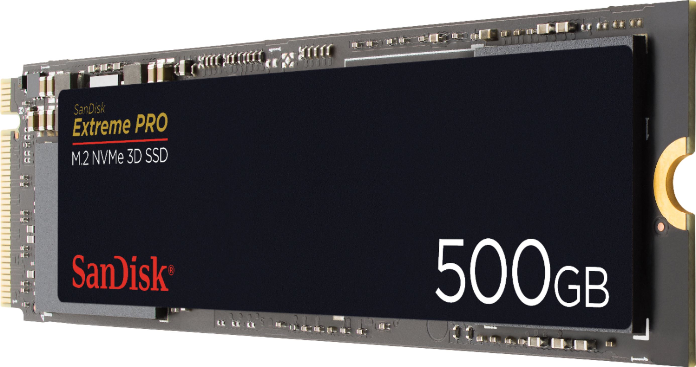 SanDisk - Extreme PRO 500GB Internal PCI Express 3.0 x4 (NVMe) Solid State Drive with 3D NAND Technology