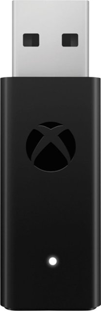 Front Zoom. Microsoft - Xbox Wireless Adapter for Windows 10 - Black.