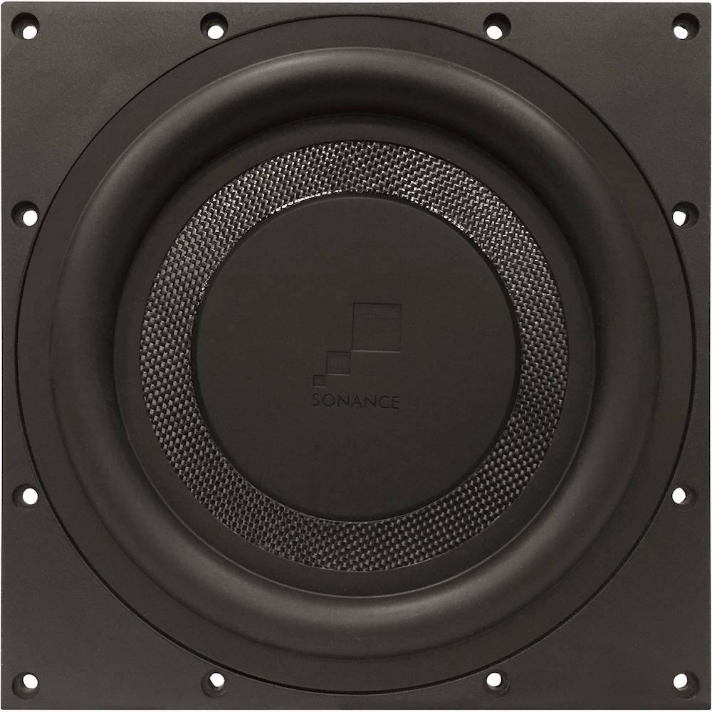 Angle. Sonance - R10SUB - Reference 10" Passive In-Wall Subwoofer (Each) - Paintable White.