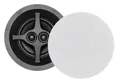 Front. Sonance - C6R SST SINGLE SPEAKER - C Series 6-1/2" Single Stereo 2-Way In-Ceiling Speaker (Each) - Paintable White.
