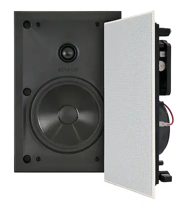 Front. Sonance - VPXT6 RECTANGLE - Visual Performance Extreme 6-1/2" 2-Way In-Wall Rectangle Speakers (Pair) - Paintable White.