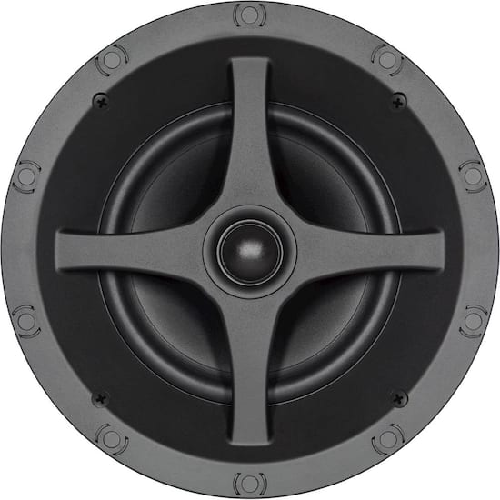 Sonance C Series 6 1 2 2 Way In Ceiling Speakers Pair Paintable White C6r Round Best Buy