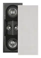 Front. Sonance - R1SUR SINGLE SPEAKER - Reference 5-1/4" 3-Way In-Wall Rectangle Speaker (Each) - Paintable White.