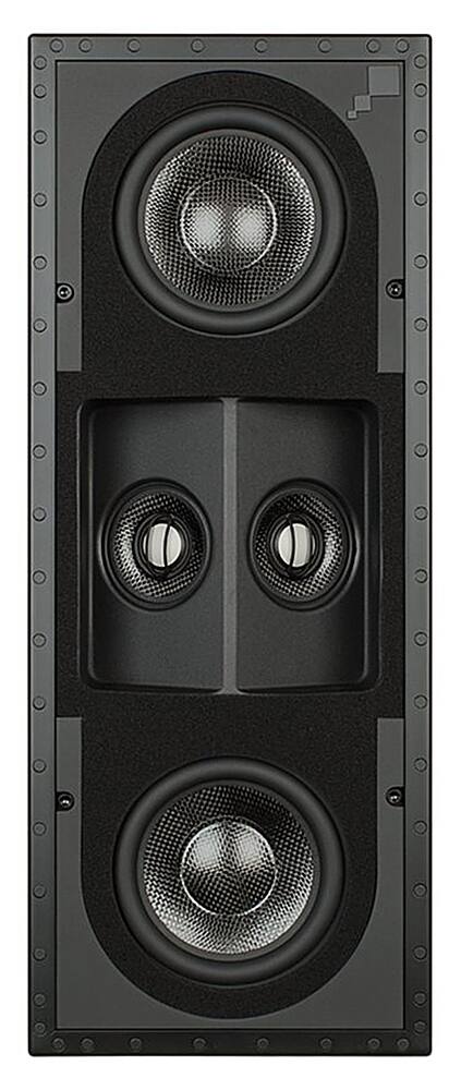 Angle. Sonance - R1SUR SINGLE SPEAKER - Reference 5-1/4" 3-Way In-Wall Rectangle Speaker (Each) - Paintable White.