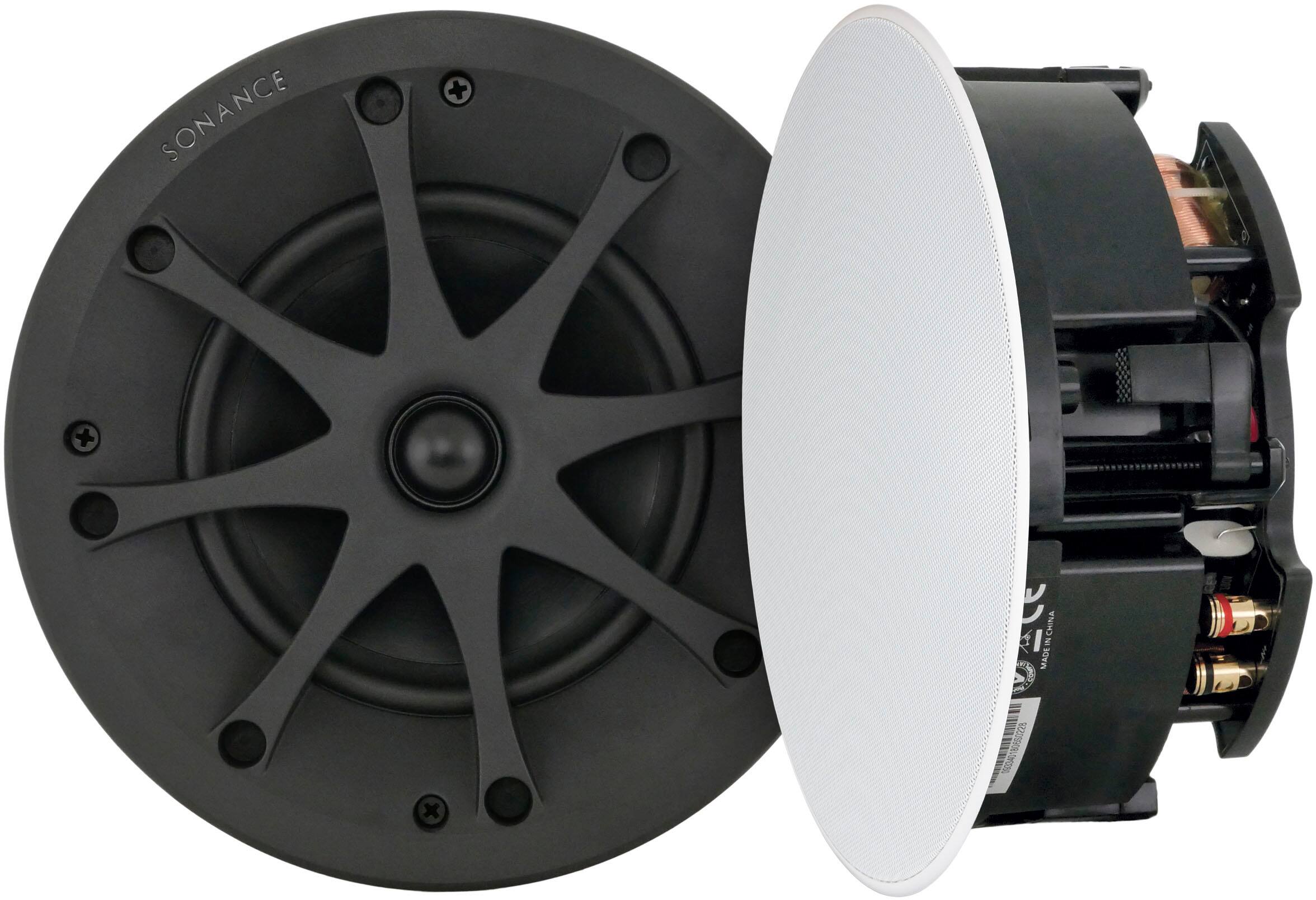 Front. Sonance - VPXT6R - Visual Performance Extreme Outdoor 6-1/2" 2-Way In-Ceiling Speakers (Pair) - Paintable White.