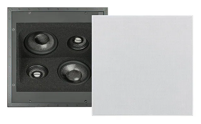 Front. Sonance - R1C SUR SINGLE SPEAKER - Reference 5-1/4" Surround 3-Way In-Ceiling Speaker (Each) - Paintable White.