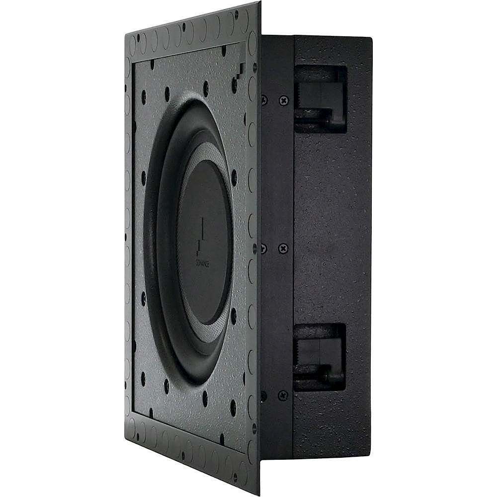 Angle View: Sonance - Visual Performance 10" Passive In-Wall Subwoofer (Each) - Paintable White