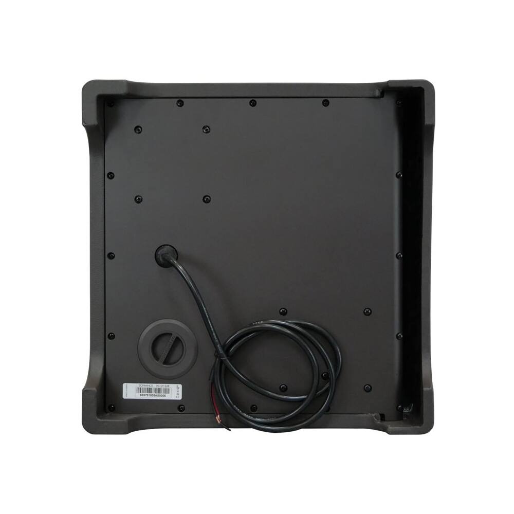 Left. Sonance - HS12T SUB - Landscape Series 12" Passive Hardscape Subwoofer (Each) - Dark Brown.