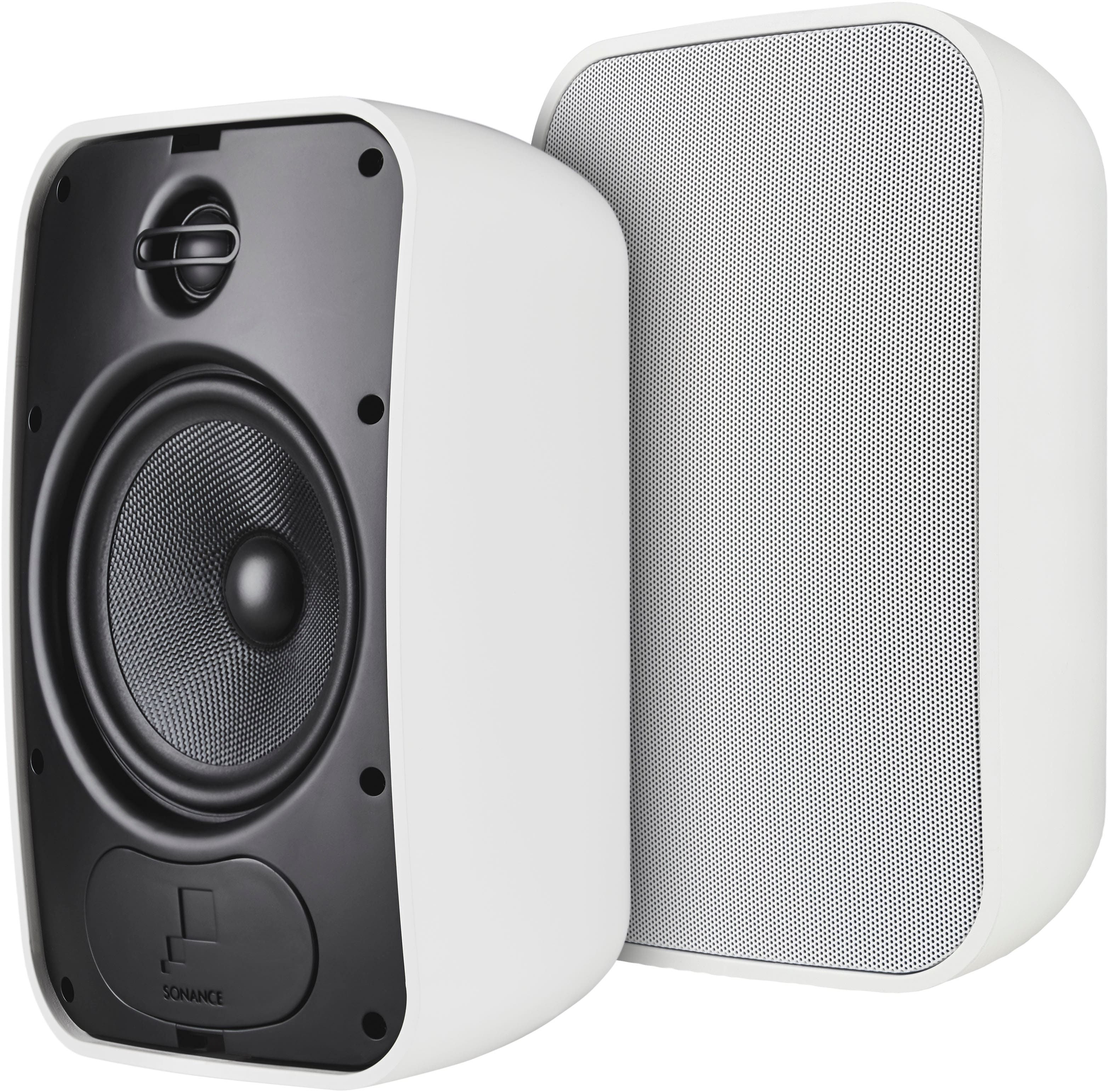 Front. Sonance - MARINER 66 - Mariner Series 6-1/2" 2-Way Outdoor Surface Mount Speakers (Pair) - Paintable White.