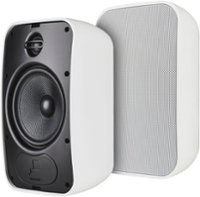 Sonance - MARINER 66 - Mariner Series 6-1/2" 2-Way Outdoor Surface Mount Speakers (Pair) - Paintable White - Front_Zoom