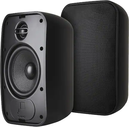 Front. Sonance - MARINER 54 - Mariner Series 5-1/4" 2-Way Outdoor Surface Mount Speakers (Pair) - Black.