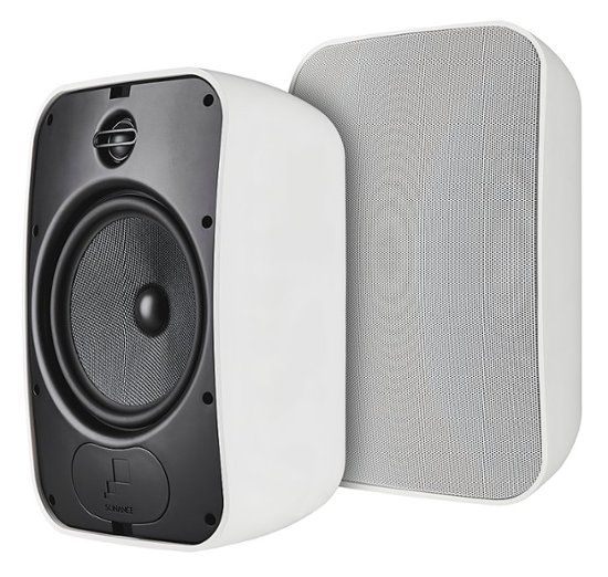 Front. Sonance - MARINER 86 - Mariner 8" 2-Way Outdoor Surface Mount Speakers (Pair) - Paintable White.