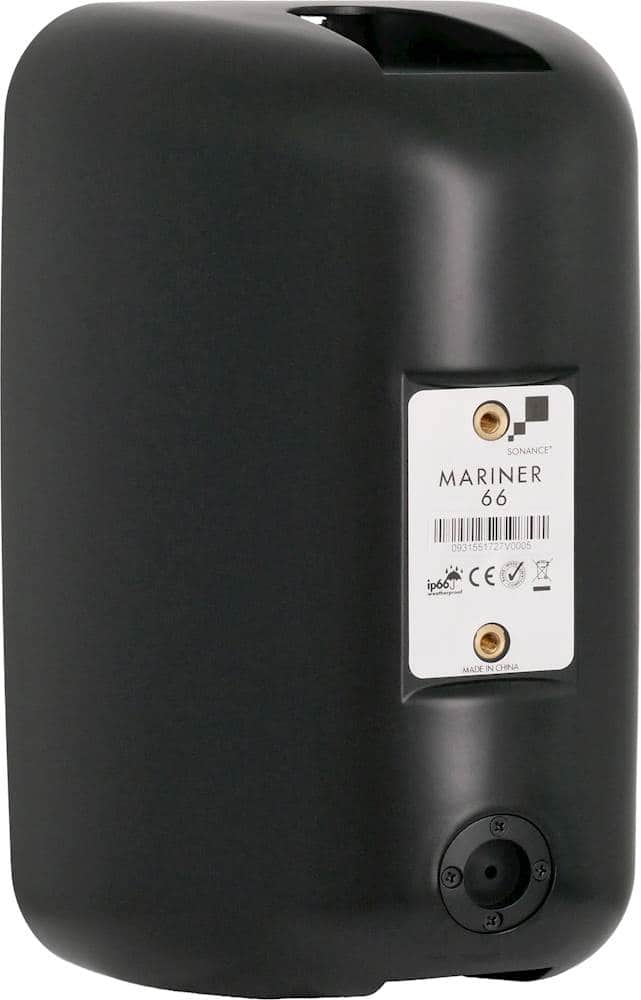 Alt View 12. Sonance - MARINER 66 - Mariner Series 6-1/2" 2-Way Outdoor Surface Mount Speakers (Pair) - Black.