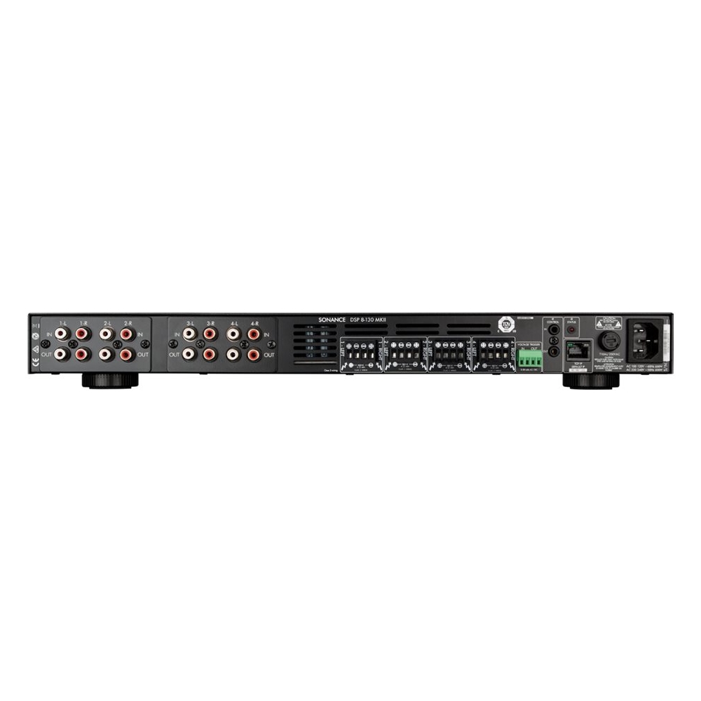 Back View: Sonance - DSP 8-130 MKII - 1160W 8.0-Ch. DSP Power Amplifier (Each) - Black