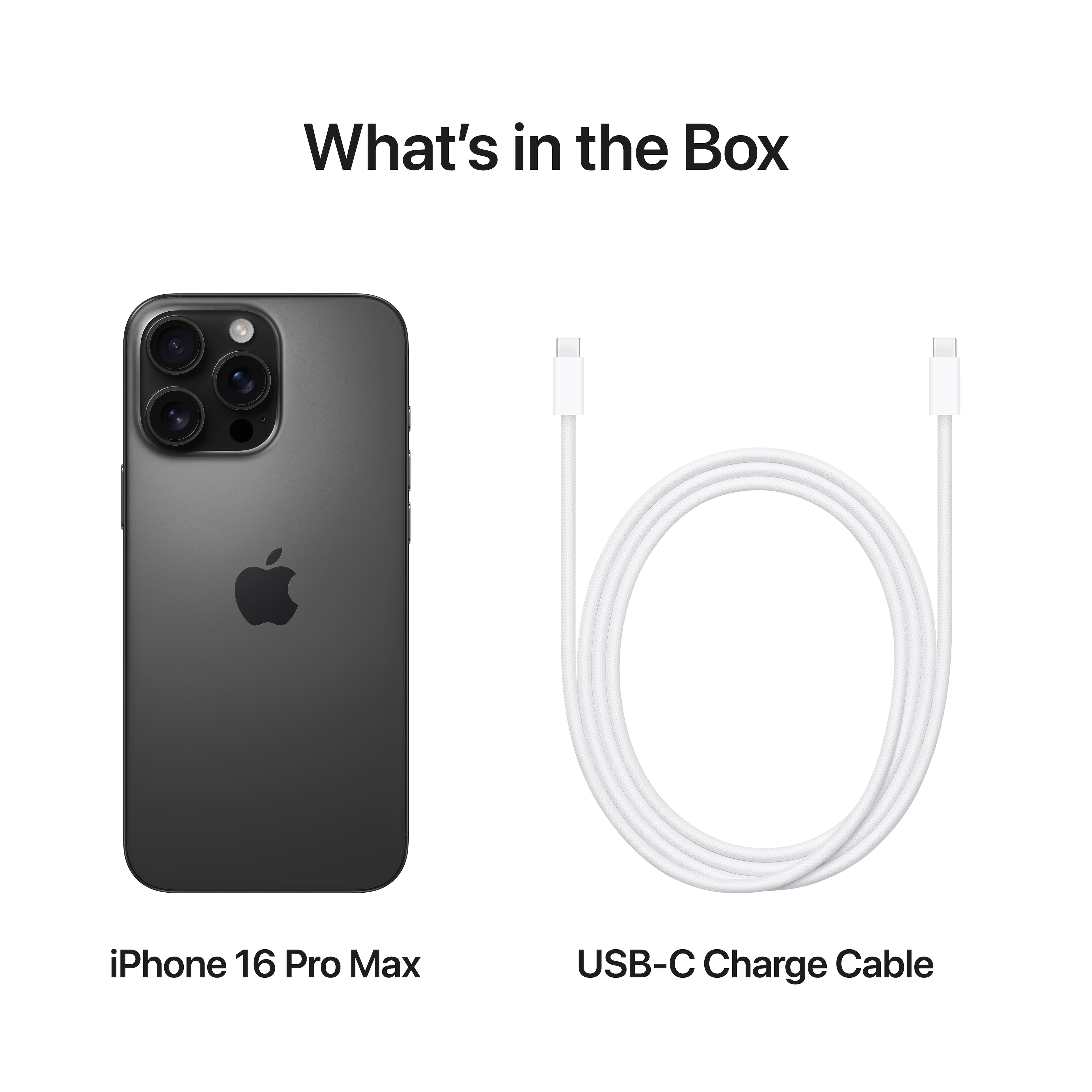 What's in the Box: iPhone 16 Pro Max USB-C Charge Cable