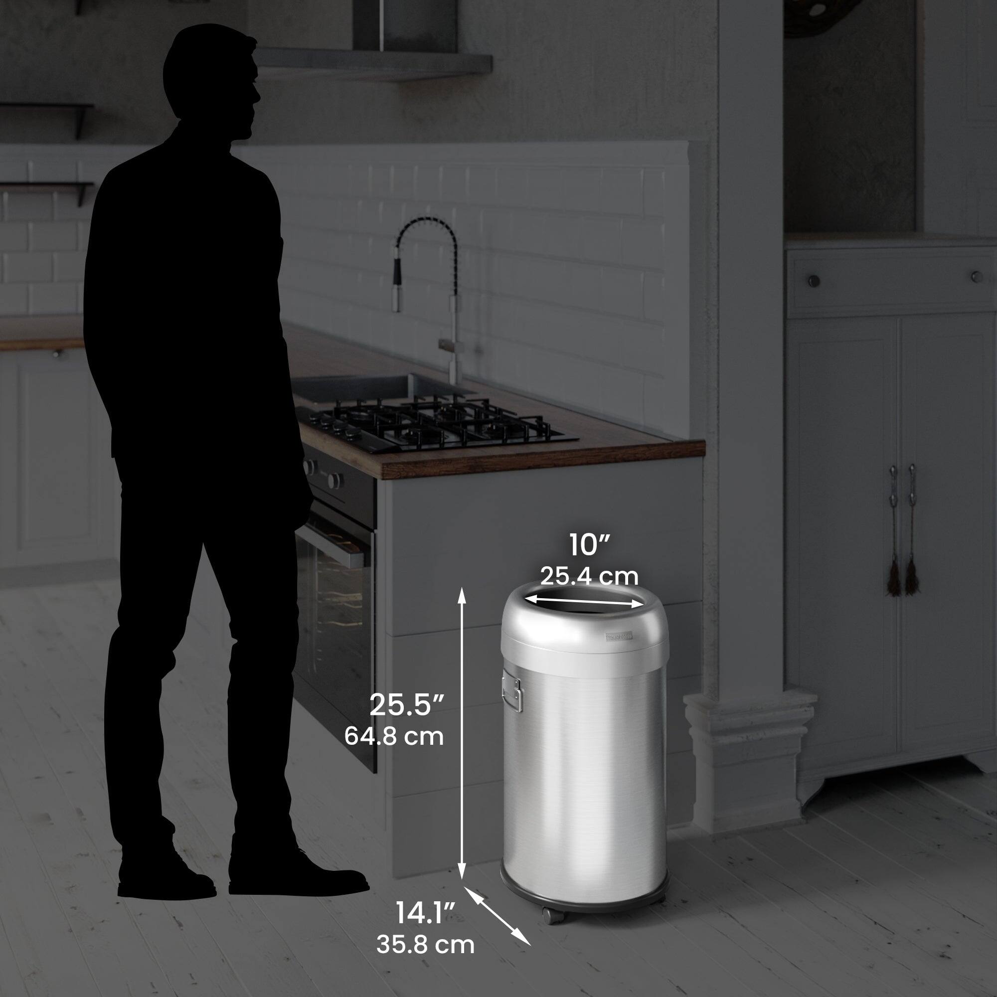 10" 25.4 cm  
25.5" 64.8 cm  
14.1" 35.8 cm