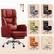 Alt View 6. KERDOM - Ergonomic Big Office Leather Chair with Expandable Arms, Reclining Cross Legged Chair with Footrest Wide Seat for Gaming - Red.