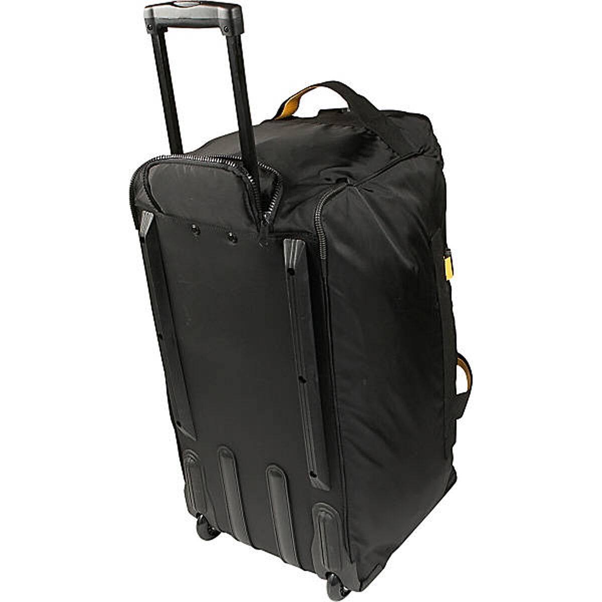 Back. A.Saks - A.Saks 25" Lightweight Rolling Trolley Duffel with Wheels - Black.