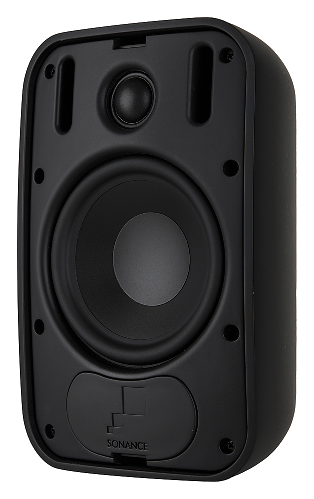 Angle View: Sonance - Professional Series 5" Passive 2-Way Surface Mount Speakers (Pair) - Black