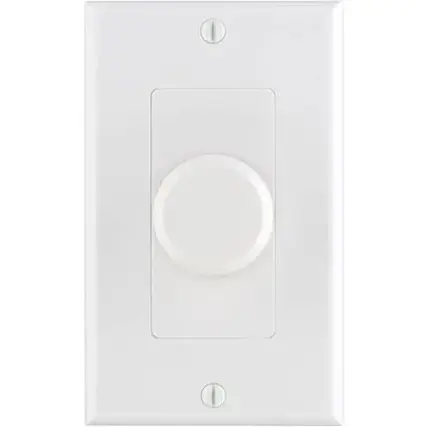 Front. Sonance - VC30R - 30W Volume Control In-wall Rotary (Each) - White.