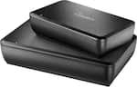 Front. Rocketfish™ - Wireless Rear Speaker Kit - Black.