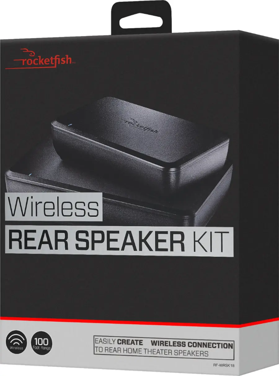 Alt View 15. Rocketfish™ - Wireless Rear Speaker Kit - Black.
