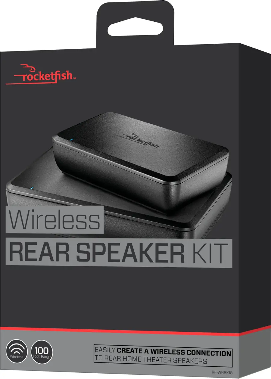 Alt View 16. Rocketfish™ - Wireless Rear Speaker Kit - Black.