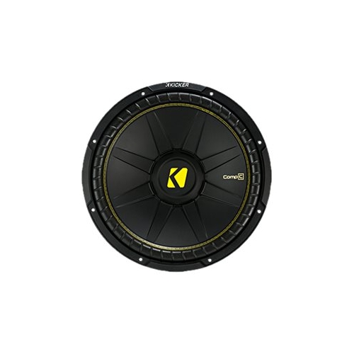 KICKER - CompC 15" Single-Voice-Coil 4-Ohm Subwoofer - Black