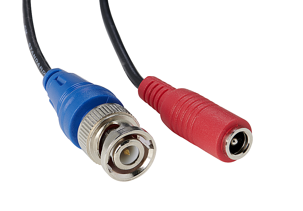 Angle View: Lorex - 100’ 4K In-wall RG59 to RG59 BNC Video/Power UL CM Cable with Fire-Resistant - Black