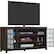 Alt View 13. Twin Star Home - Uptown Loft Collection TV Cabinet for Most TVs Up to 60" - Saw Cut Espresso/Matte Black.