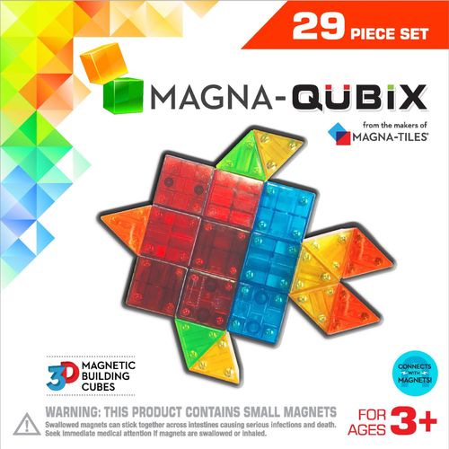 Magna-Tiles - Magna-Qubix - Red/Orange/Yellow/Green/Blue was $29.99 now $14.99 (50.0% off)