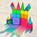Left. Magna-Tiles - Classic 37-Piece Magnetic Construction Set, The Original Magnetic Building Brand.