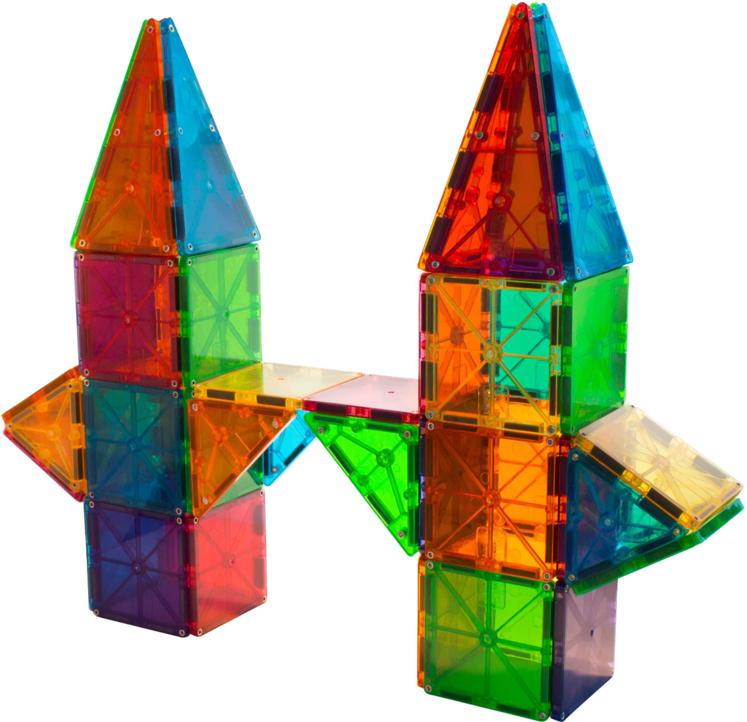 Alt View 11. Magna-Tiles - Classic 74-Piece Magnetic Construction Set, The Original Magnetic Building Brand.