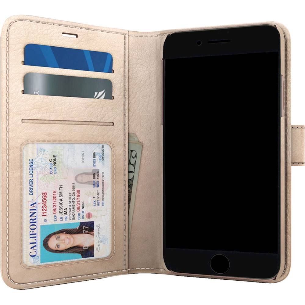 Alt View 11. Skech - Polo Book Wallet Case for Apple® iPhone® 6s, 7 and 8 - Champagne.