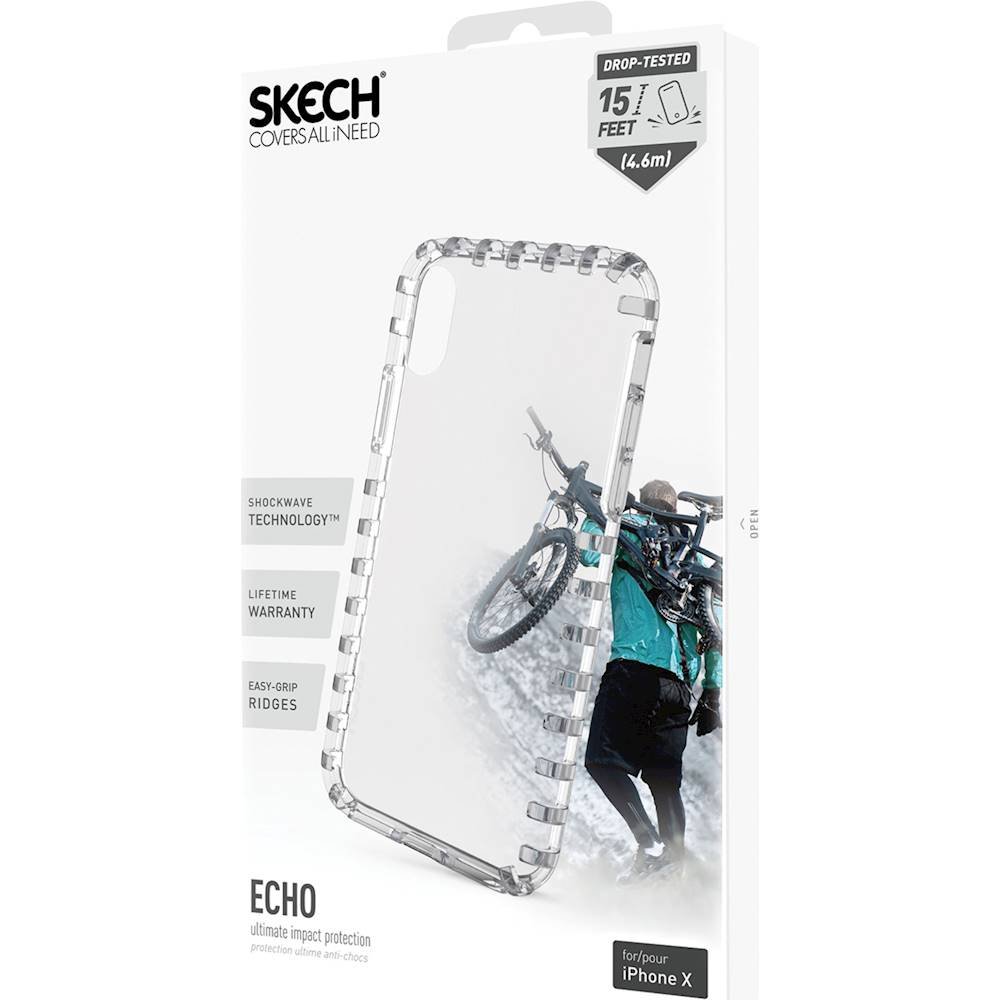 echo case for apple iphone x and xs - clear