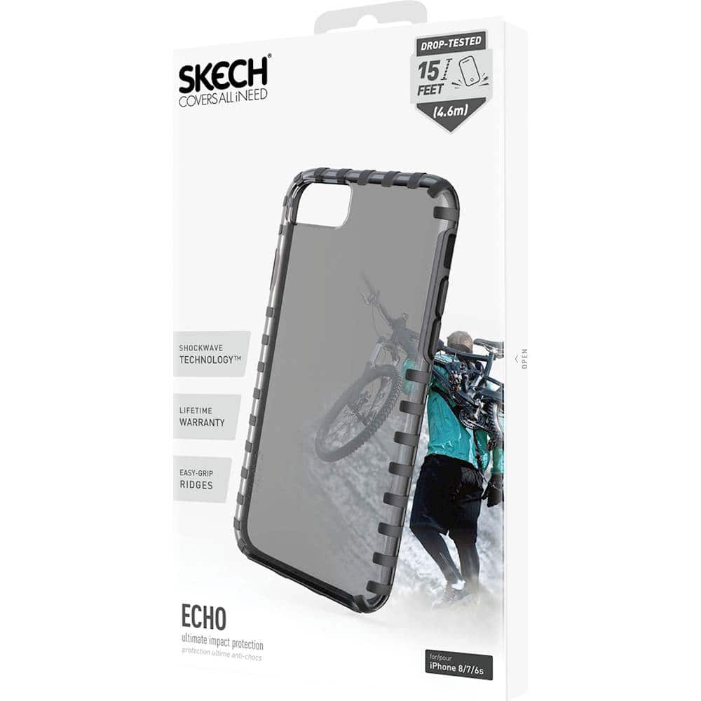 echo case for apple iphone 6s, 7 and 8 - onyx echo case for apple iphone 6s, 7 and 8 - onyx