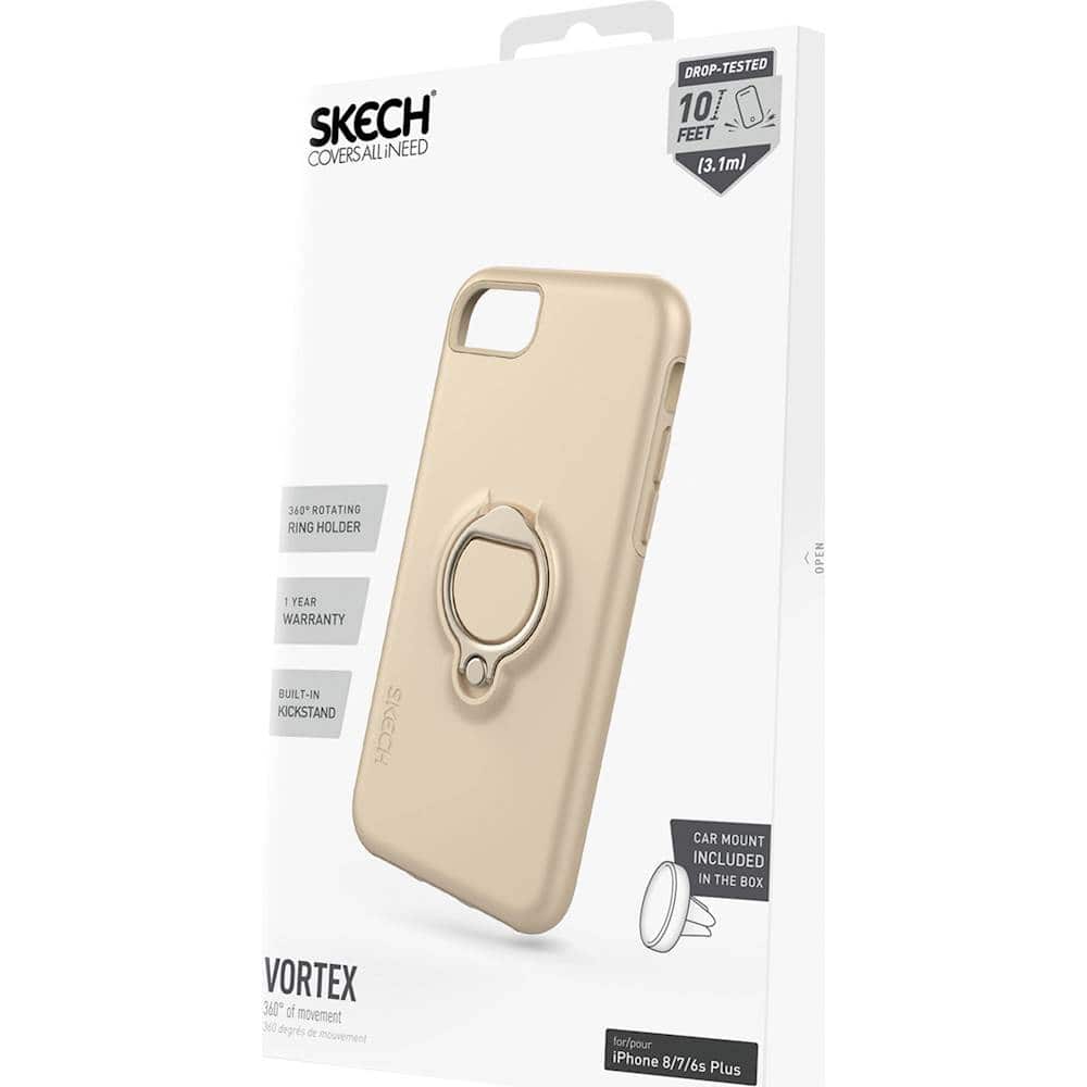 vortex case for apple iphone 6s plus, 7 plus and 8 plus - champagne vortex case for apple iphone 6s plus, 7 plus and 8 plus - champagne