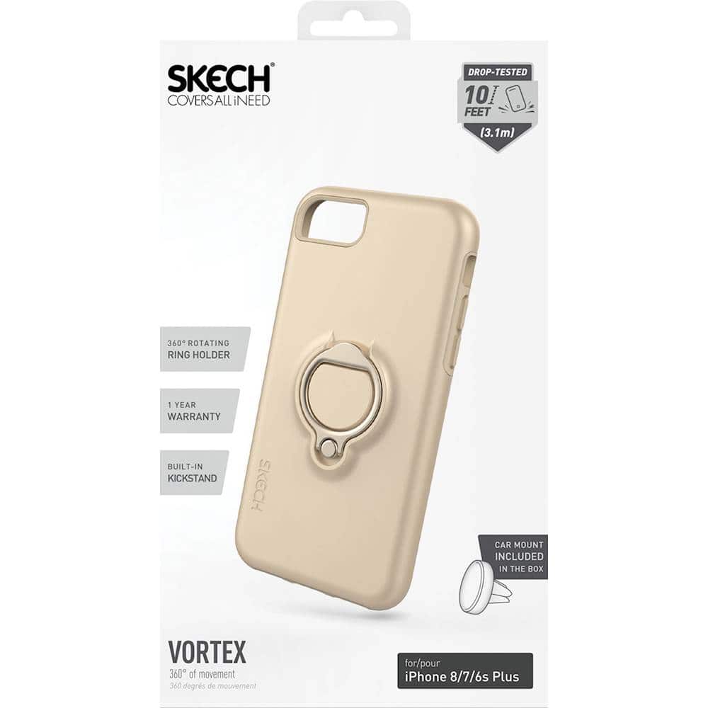vortex case for apple iphone 6s plus, 7 plus and 8 plus - champagne vortex case for apple iphone 6s plus, 7 plus and 8 plus - champagne