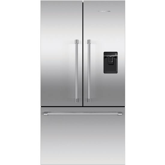 Fisher Paykel Activesmart 20 1 Cu Ft French Door Refrigerator Brushed Stainless Steel Rf201acusx1 N Best Buy
