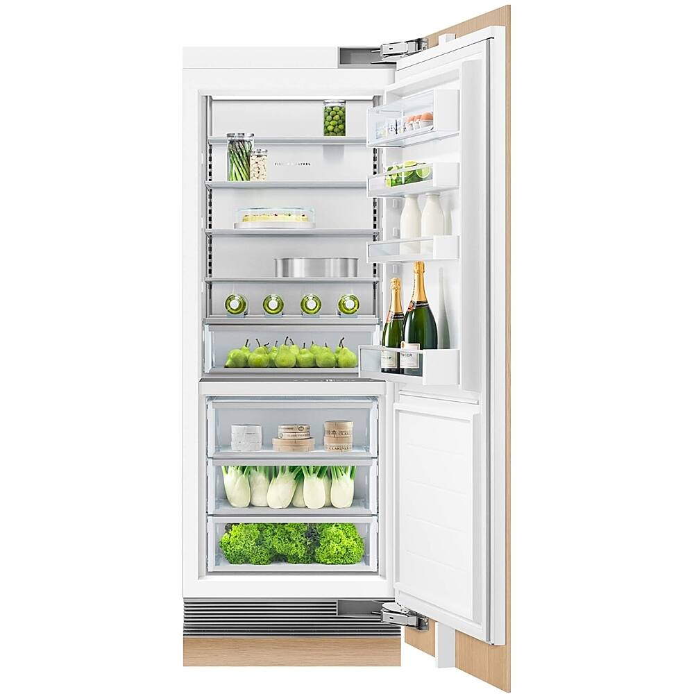 Alt View 13. Fisher & Paykel - ActiveSmart 16.3 Cu. Ft. Built-In Refrigerator - Custom Panel Ready.