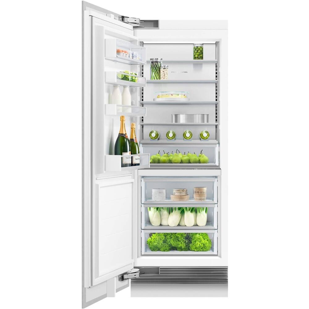 Alt View 12. Fisher & Paykel - ActiveSmart 16.3 Cu. Ft. Built-In Refrigerator - Custom Panel Ready.