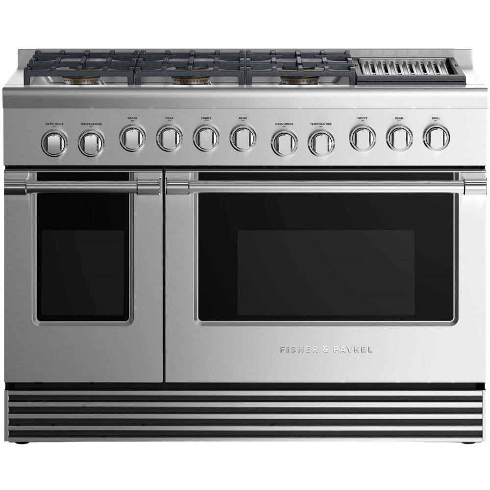 Best Buy: Fisher & Paykel 7.7 Cu. Ft. Freestanding Double Oven Gas 