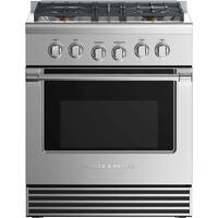 Fisher & Paykel - 4.6 Cu. Ft. Freestanding Gas Convection Range - Stainless steel - Front_Zoom