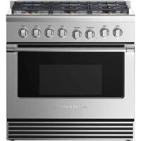Fisher & Paykel - 5.3 Cu. Ft. Freestanding Gas Convection Range - Stainless steel - Front_Zoom